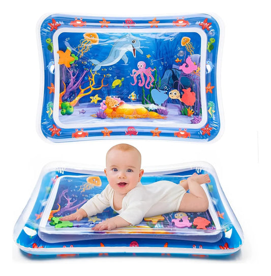 Colchoneta de Agua para Bebés – Estimulación Temprana con Pescaditos Flotantes 🐠👶💧